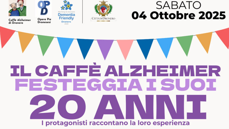 Ottobre 2025, mese speciale per il Caffè Alzheimer di Dronero